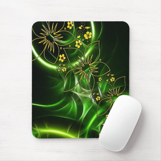 Elegante BloemenMousepad Muismat (Met muis)