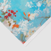 Elegante Bloemenooievaar Decoupage Tissuepapier (Detail)