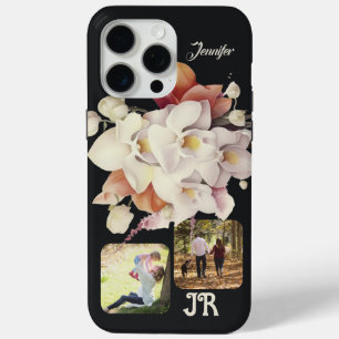 Elegante Bloemenorchidee-Calla Lily Foto / Naam iPhone 15 Pro Max Hoesje