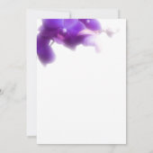 Elegante bloemenorchidee Paarse bewaar de datum Kaart (Achterkant)