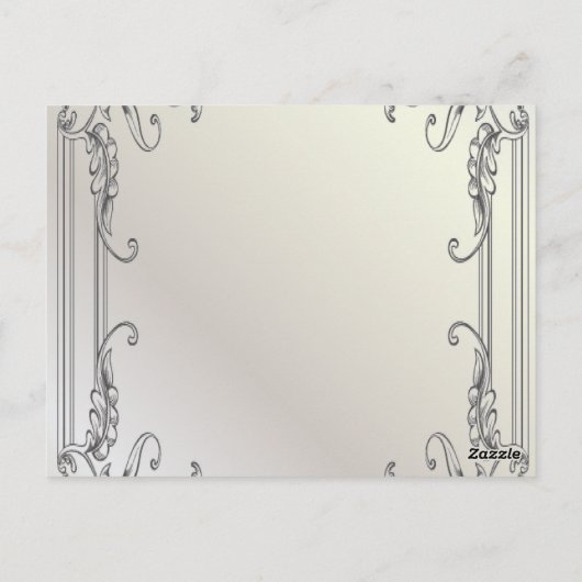 elegante  bloemenpauw bruiloft dank U Briefkaart (Achterkant)