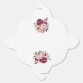 Elegante Bloemenpioen Waterverf huwelijksfeest Bedankdoosjes (Ongevouwen)