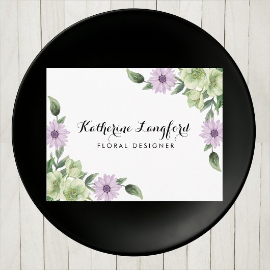 Elegante Bloemenpost Kaart |  Sjabloon