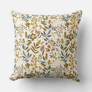 Elegante bloemenprint decoratief kussen