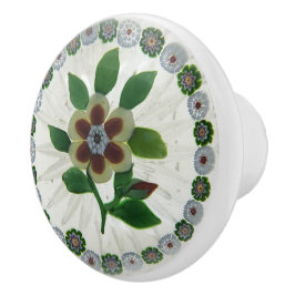 Elegante Bloemenrand Groene Witte Knoppen Victoria