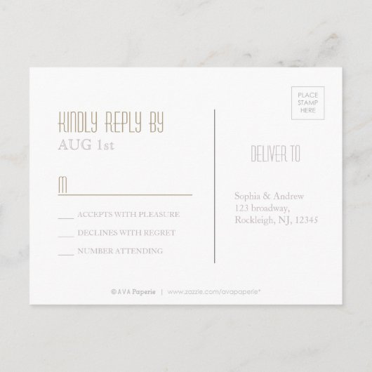 Elegante bloemenrijke lila rustieke bruiloft RSVP Uitnodiging Briefkaart (Achterkant)