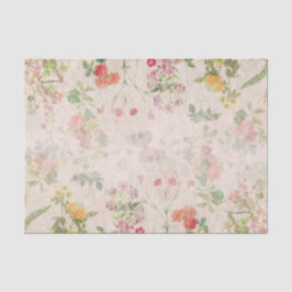 Elegante bloemenromantische roze bruiloft wilde bl tissuepapier