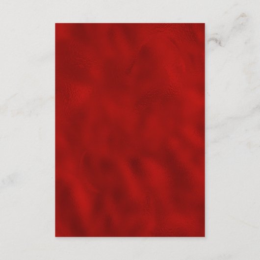 Elegante Bloemenrood en Gouden Huwelijksdetails Informatiekaartje (Achterkant)