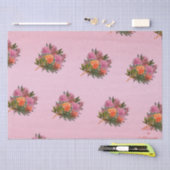 Elegante bloemenroze pioen eenvoudig tissuepapier (Craft)