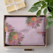 Elegante bloemenroze pioen eenvoudig tissuepapier (Geschenk)