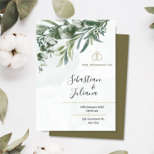 Elegante bloemenrustieke eucalyptus groen bruiloft