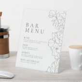 Elegante bloemensalie Green Bar Menu Pedestal Reclamebord Met Voetstuk (Insitu)