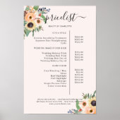 Elegante Bloemensalon Greenery  Poster (Voorkant)