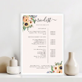 Elegante Bloemensalon Greenery Poster