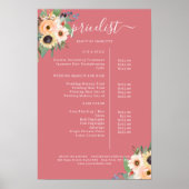 Elegante Bloemensalon Greenery Poster (Voorkant)