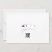 Elegante bloemensave-the-datekaart save the date (Achterkant)