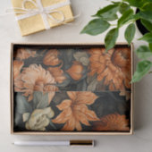 Elegante bloemenschedel Halloween Tissuepapier (Geschenk)