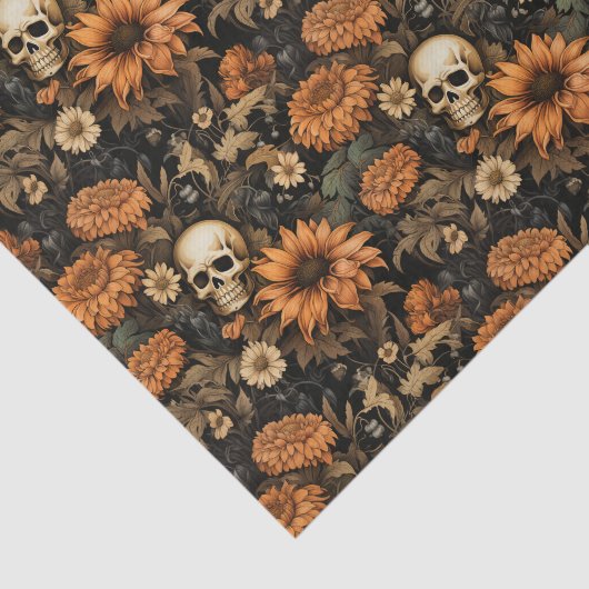  Elegante Bloemenschedel Tissuepapier (Detail)