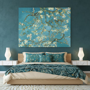 Elegante bloemenschildering in impressionistische canvas afdruk