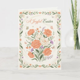 Elegante Bloemensegen Pasen Brunch Uitnodiging