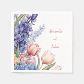 Elegante Bloemenservet Servet (Voorkant)