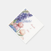 Elegante Bloemenservet Servet (Hoek)