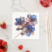 Elegante bloemenservetten servet (Insitu)