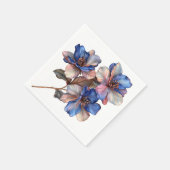 Elegante bloemenservetten servet (Hoek)