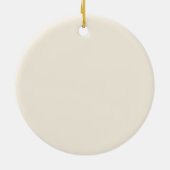 Elegante bloemensier kerstversiering  keramisch ornament (Achterkant)
