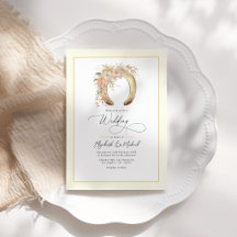 Elegante Bloemensier Westerse Trouw QR-code