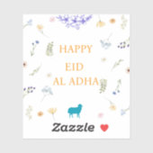 Elegante bloemensjd Eid al-Adha  Sticker (Vel)