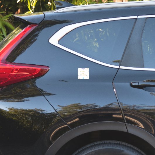 Elegante bloemensjd Eid al-Adha  Sticker (Auto Achterkant)