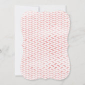 Elegante bloemenslingers bruidsfeest kaart (Achterkant)