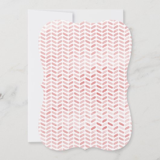 Elegante bloemenslingers bruidsfeest kaart (Achterkant)