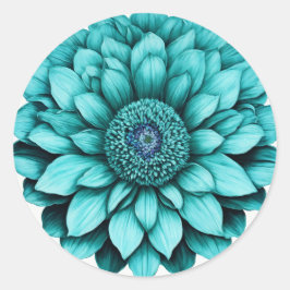 Elegante bloemenStickers Ronde Sticker