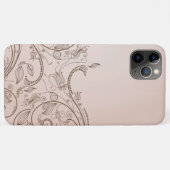 Elegante bloemenswirl Case-Mate iPhone case (Achterkant (horizontaal))