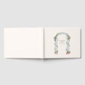 Elegante bloementrouwkolom Tuin Bruiloft Gastenboek (Volledig)