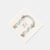 Elegante bloementrouwkolom Tuin Bruiloft Servet (Hoek)