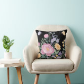 Elegante bloementuin kussen (Stoel)