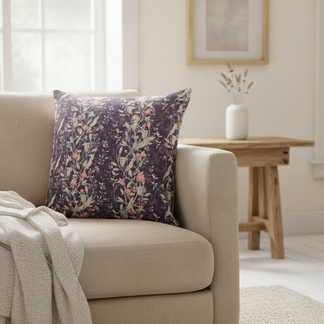 Elegante Bloementuin Waterverf Rozen & Tulpen Kussen (Creator heeft geüpload)