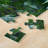 Elegante bloementuin zonnebloemen zinnias madelief legpuzzel (Zijkant)