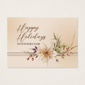 Elegante bloemenvakantie Bedankt Kaart invoegen (Voorkant)