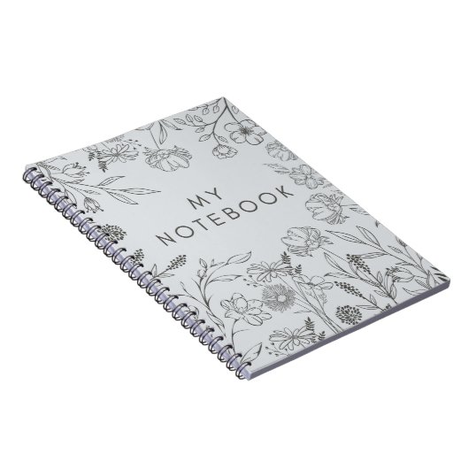Elegante bloemenvibes notitieboek (Rechterzijde)