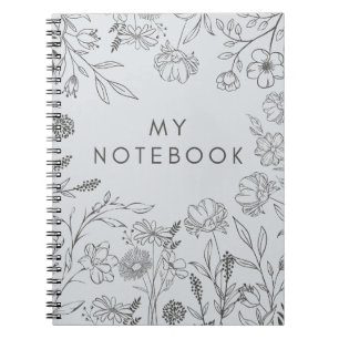 Elegante bloemenvibes notitieboek