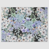 Elegante Bloemenvlinders Decoupage Tissue Paper Tissuepapier (Voorkant)