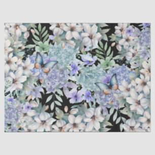 Elegante Bloemenvlinders Decoupage Tissue Paper Tissuepapier