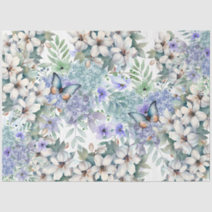 Elegante Bloemenvlinders Decoupage Tissue Paper Tissuepapier