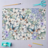 Elegante Bloemenvlinders Decoupage Tissuepapier (Craft)