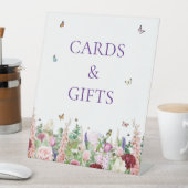 Elegante Bloemenvlinders Kaarten & Geschenken Reclamebord Met Voetstuk (Insitu)