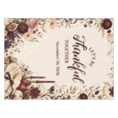 Elegante Bloemenvrienden-dankdiner Tafelkleed (Voorkant (Horizontaal))